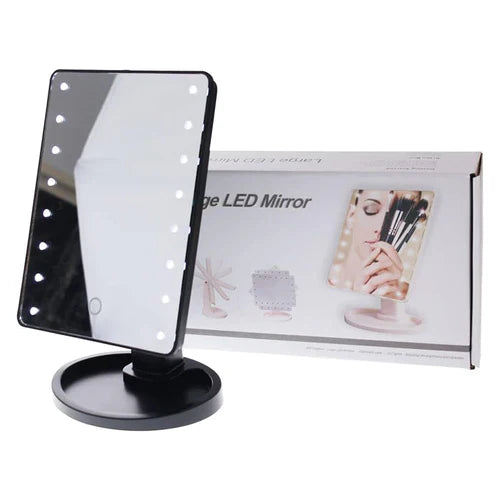 Espejo De Tocador Rotativo 360° Con Luces LED