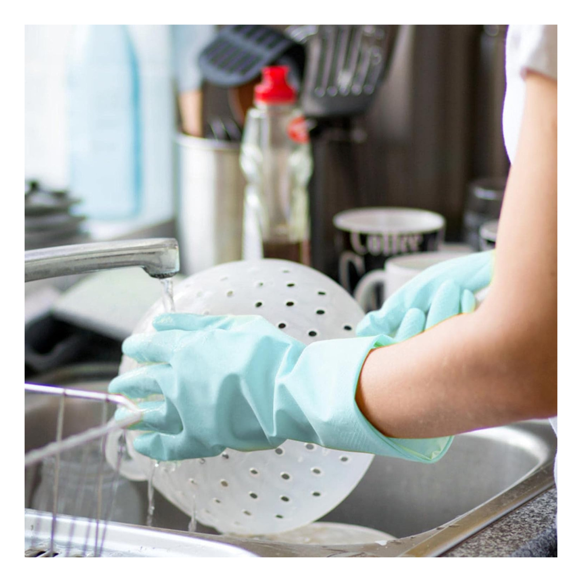 GUANTES DE SILICONA RESISTENTES LAVAPLATOS